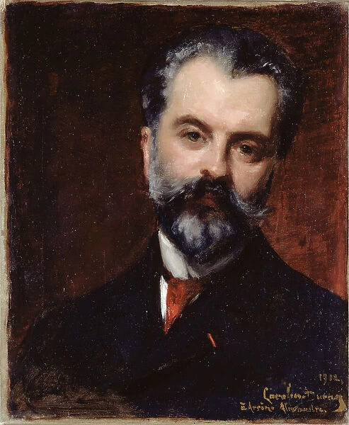 Portrait of Arsene Alexandre (1859-1935), art historian and critic, 1902. Creator: Charles Emile Auguste Carolus-Duran