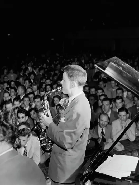 Framed Print : Portrait of Art Pepper, 1947 or 1948. Creator: William Paul Gottlieb Framed Print : Portrait of Art Pepper, 1947 or 1948. Creator: William Paul Gottlieb
