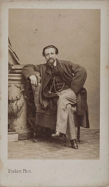 Portrait of Arthur Kalkbrenner (1828-1869), 1869. Creator: Disdéri