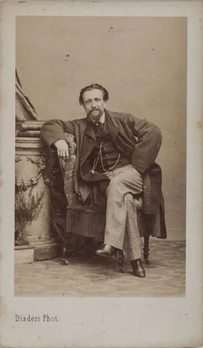 Framed Print : Portrait of Arthur Kalkbrenner (1828-1869), 1869. Creator: Disderi Framed Print : Portrait of Arthur Kalkbrenner (1828-1869), 1869. Creator: Disderi
