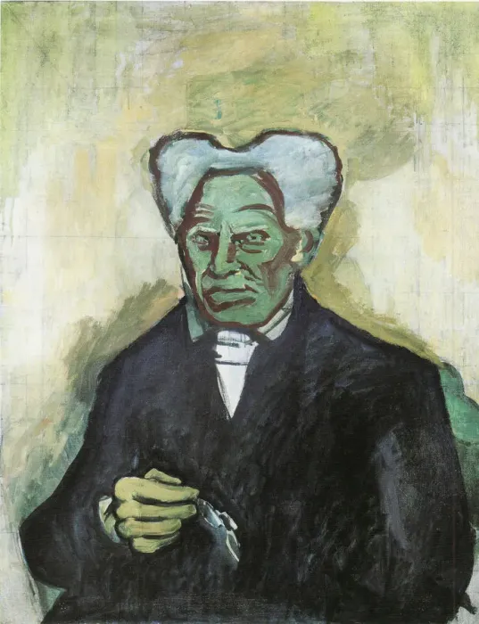Framed Print : Portrait of Arthur Schopenhauer, 1908. Artist: Kubista, Bohumil (1884-1918) Framed Print : Portrait of Arthur Schopenhauer, 1908. Artist: Kubista, Bohumil (1884-1918)