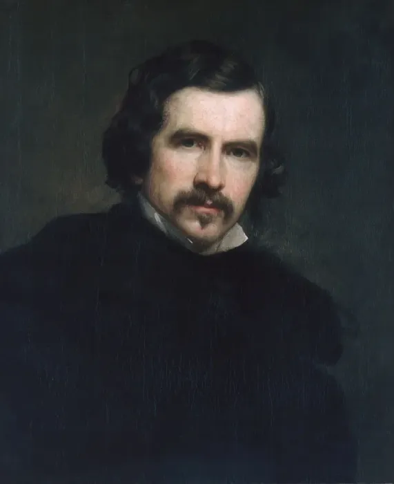 Framed Print : Portrait of the Artist, 1851. Creator: George Peter Alexander Healy Framed Print : Portrait of the Artist, 1851. Creator: George Peter Alexander Healy