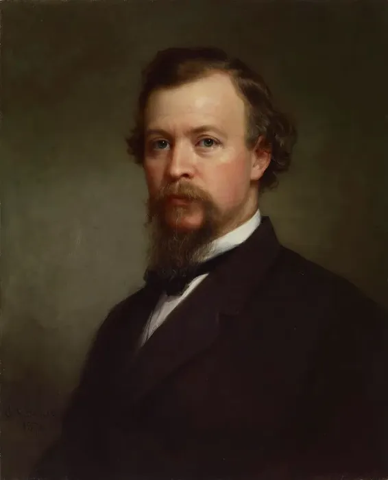 Framed Print : Portrait of the Artist, 1874. Creator: George Augustus Baker Framed Print : Portrait of the Artist, 1874. Creator: George Augustus Baker