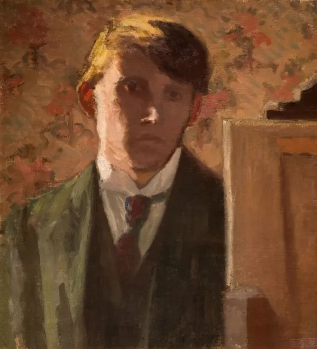 Framed Print : Portrait of the Artist, 1906. Creator: Spencer Gore Framed Print : Portrait of the Artist, 1906. Creator: Spencer Gore