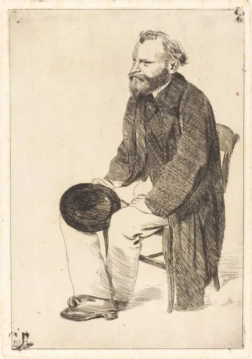 Framed Print : Portrait of the artist Edouard Manet (1832-1883). Artist: Degas, Edgar (1834-1917) Framed Print : Portrait of the artist Edouard Manet (1832-1883). Artist: Degas, Edgar (1834-1917)