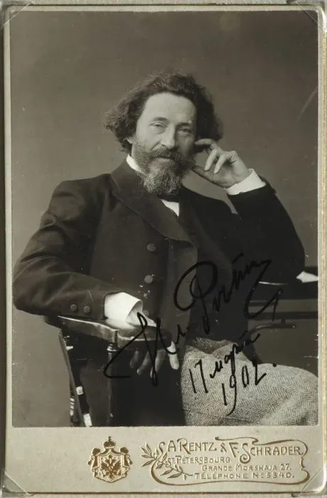 Framed Print : Portrait of the artist Ilya Repin (1844-1930). Artist: Photo studio H. Rentz & F. Schrader Framed Print : Portrait of the artist Ilya Repin (1844-1930). Artist: Photo studio H. Rentz & F. Schrader