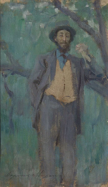 Portrait of the artist Isaac Levitan (1861-1900), 1895