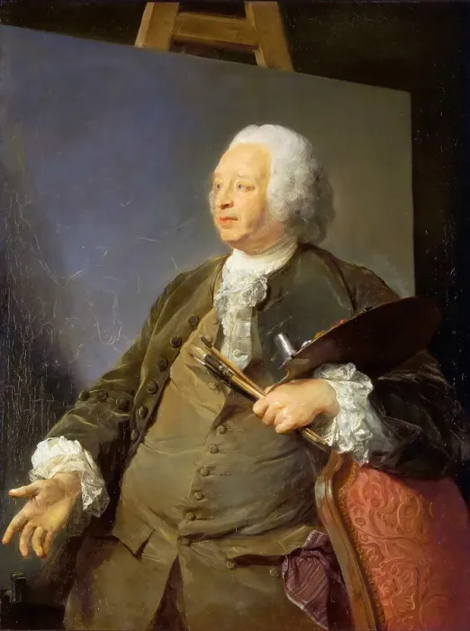 Framed Print : Portrait of the artist Jean-Baptiste Oudry (1686-1755), 1753. Creator: Perronneau, Jean-Baptiste (1715-1783) Framed Print : Portrait of the artist Jean-Baptiste Oudry (1686-1755), 1753. Creator: Perronneau, Jean-Baptiste (1715-1783)