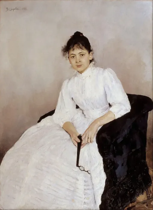 Framed Print : Portrait of the artist Maria Yakunchikova-Weber (1870-1902), 1885-1887. Artist: Serov, Valentin Alexandrovich (1865-1911) Framed Print : Portrait of the artist Maria Yakunchikova-Weber (1870-1902), 1885-1887. Artist: Serov, Valentin Alexandrovich (1865-1911)