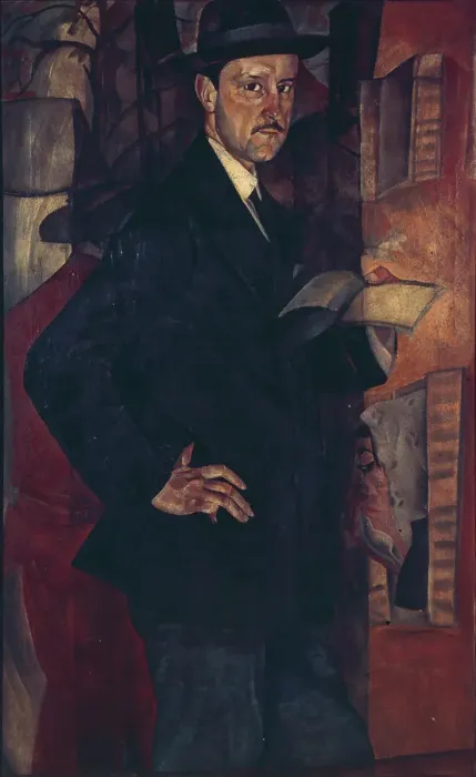 Framed Print : Portrait of the artist Mstislav Dobuzhinsky (1875-1957), 1917. Artist: Grigoriev, Boris Dmitryevich (1886-1939) Framed Print : Portrait of the artist Mstislav Dobuzhinsky (1875-1957), 1917. Artist: Grigoriev, Boris Dmitryevich (1886-1939)