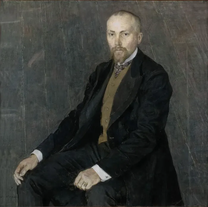 Framed Print : Portrait of the artist Nicholas Roerich (1874-1947), 1907. Artist: Golovin, Alexander Yakovlevich (1863-1930) Framed Print : Portrait of the artist Nicholas Roerich (1874-1947), 1907. Artist: Golovin, Alexander Yakovlevich (1863-1930)
