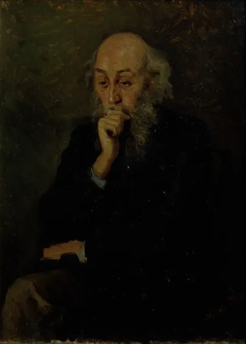 Framed Print : Portrait of the artist Nikolai Ge (1831-1894). Artist: Myasoedov, Grigori Grigoryevich (1834-1911) Framed Print : Portrait of the artist Nikolai Ge (1831-1894). Artist: Myasoedov, Grigori Grigoryevich (1834-1911)