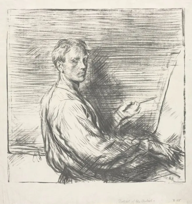 Framed Print : Portrait of the Artist, No. 1, 1905. Creator: Charles Hasslewood Shannon (British, 1863-1937) Framed Print : Portrait of the Artist, No. 1, 1905. Creator: Charles Hasslewood Shannon (British, 1863-1937)