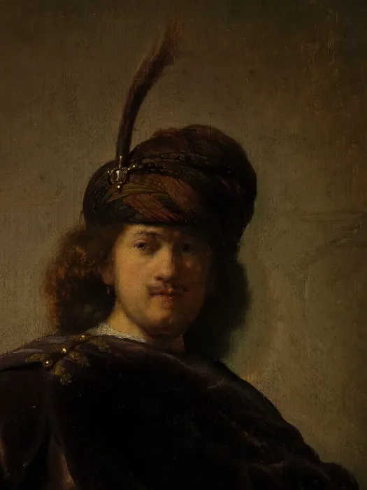 Framed Print : Portrait of the artist in oriental costume, c1631. Creator: Rembrandt Harmensz van Rijn Framed Print : Portrait of the artist in oriental costume, c1631. Creator: Rembrandt Harmensz van Rijn