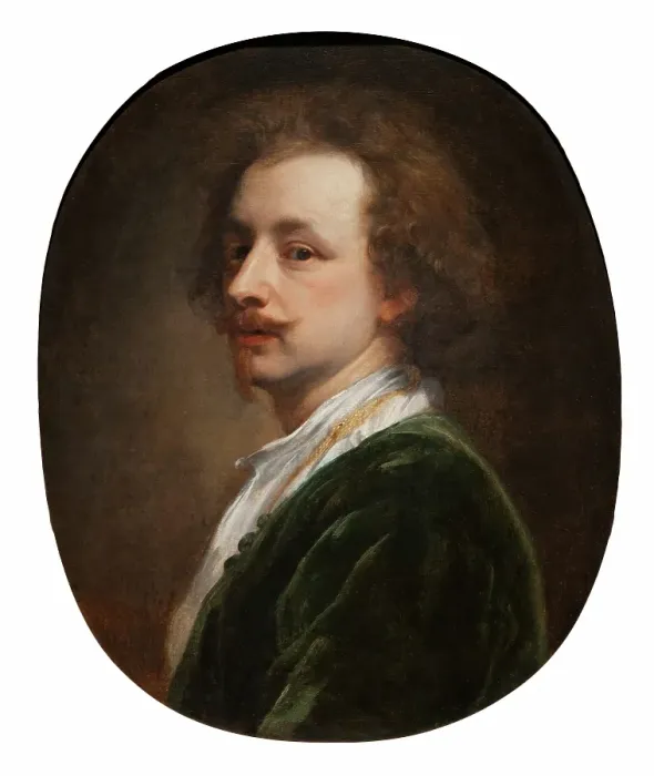Framed Print : Portrait of the Artist, probably early 1700s. Creator: Follower of Anthony van Dyck Framed Print : Portrait of the Artist, probably early 1700s. Creator: Follower of Anthony van Dyck