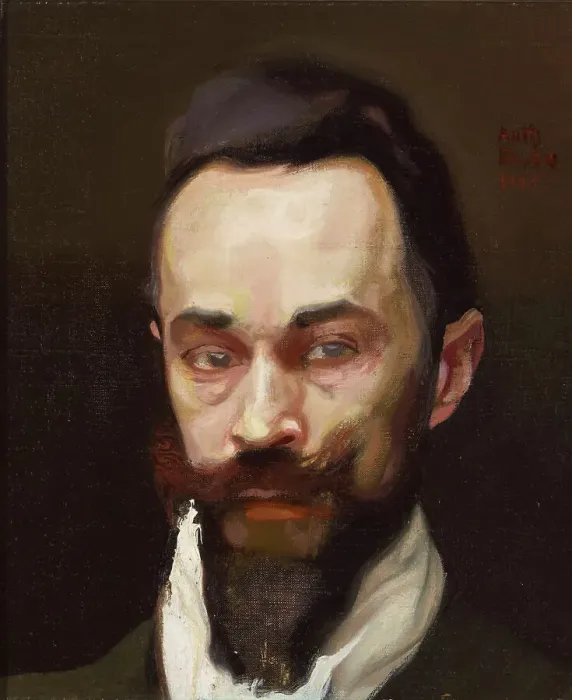 Framed Print : Portrait of the Artist S. Wettenhovi-Aspa, 1905. Creator: Antti Faven Framed Print : Portrait of the Artist S. Wettenhovi-Aspa, 1905. Creator: Antti Faven