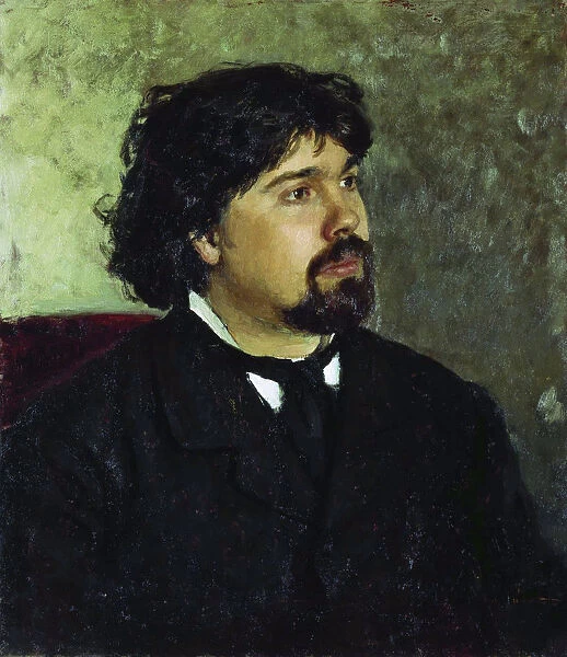 Portrait of the artist Vasily Surikov, (1848-1916), 1885