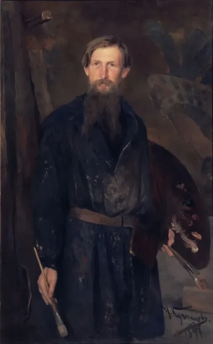Framed Print : Portrait of the artist Viktor Vasnetsov (1848-1926), 1891. Artist: Kuznetsov, Nikolai Dmitrievich (1850-1929) Framed Print : Portrait of the artist Viktor Vasnetsov (1848-1926), 1891. Artist: Kuznetsov, Nikolai Dmitrievich (1850-1929)