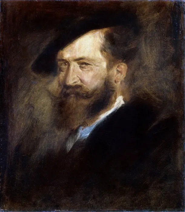 Framed Print : Portrait of the artist Wilhelm Busch, (1832-1908), 1877-1880. Artist: Franz von Lenbach Framed Print : Portrait of the artist Wilhelm Busch, (1832-1908), 1877-1880. Artist: Franz von Lenbach