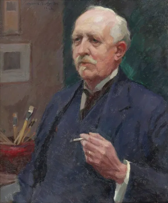 Framed Print : Portrait of the Artist Woldemar Toppelius, 1922. Creator: Vilho Sjöström Framed Print : Portrait of the Artist Woldemar Toppelius, 1922. Creator: Vilho Sjöström