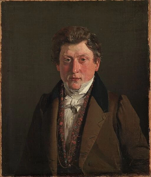 Portrait of the Artist´s Cousin and Brother-in-Law, the Grocer Christian Petersen, 1833. Creator: Christen Købke