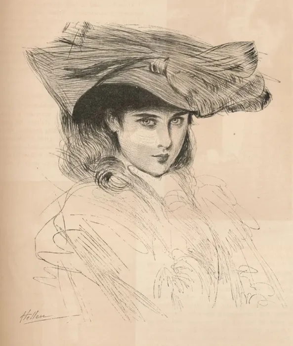 Framed Print : Portrait of the Artists Daughter, c1879-1903, (1903). Artist: Paul Helleu Framed Print : Portrait of the Artists Daughter, c1879-1903, (1903). Artist: Paul Helleu
