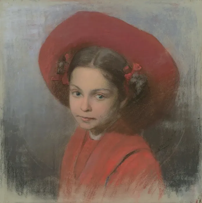 Framed Print : Portrait of the artist's daughter Georgina, 1910. Creator: Ludovit Cordak. Portrait of the artist's daughter Georgina, 1910. Creator: Ludovit Cordak Framed Print : Portrait of the artist's daughter Georgina, 1910. Creator: Ludovit Cordak. Portrait of the artist's daughter Georgina, 1910. Creator: Ludovit Cordak