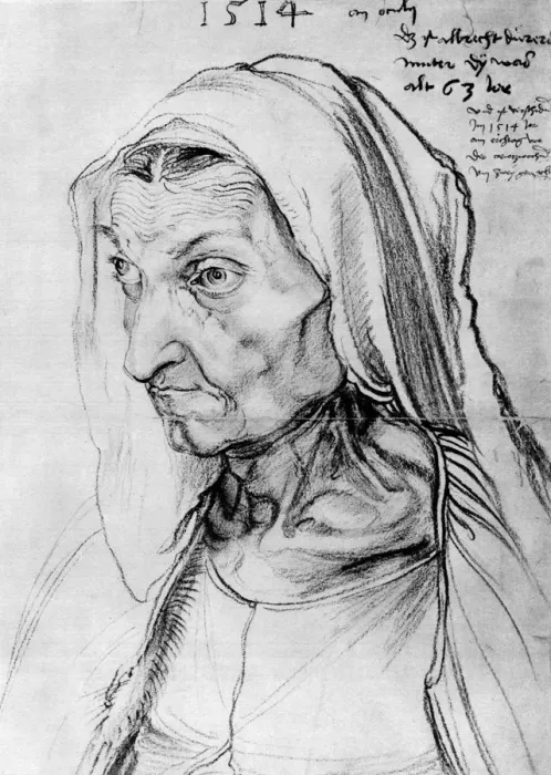Framed Print : Portrait of the artists mother, 1514, (1936). Artist: Albrecht Durer Framed Print : Portrait of the artists mother, 1514, (1936). Artist: Albrecht Durer