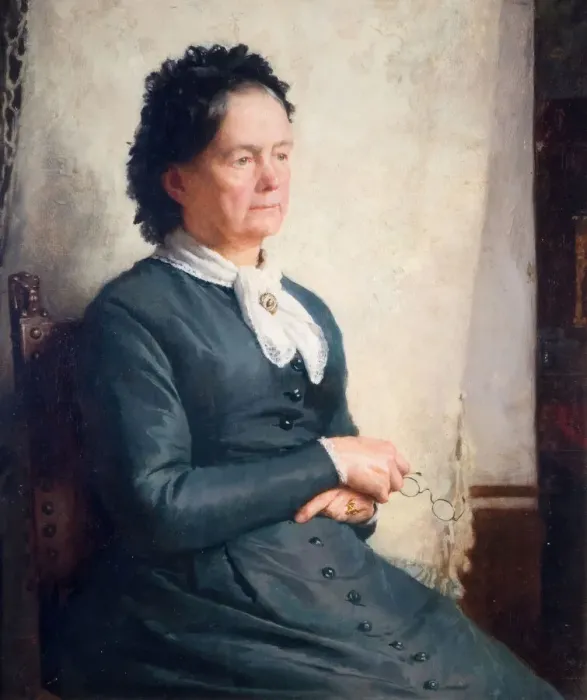 Framed Print : Portrait Of The Artists Mother, 1885. Creator: Charles Gogin Framed Print : Portrait Of The Artists Mother, 1885. Creator: Charles Gogin