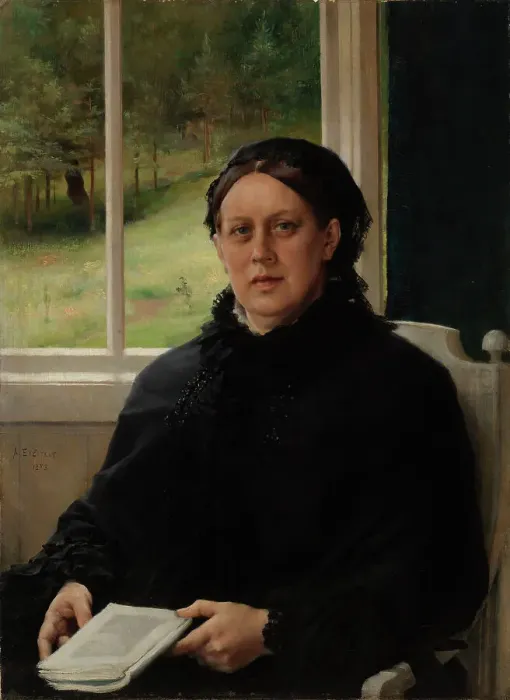 Framed Print : Portrait of the Artist's Mother Alexandra Edelfelt, 1883. Creator: Albert Edelfelt Framed Print : Portrait of the Artist's Mother Alexandra Edelfelt, 1883. Creator: Albert Edelfelt