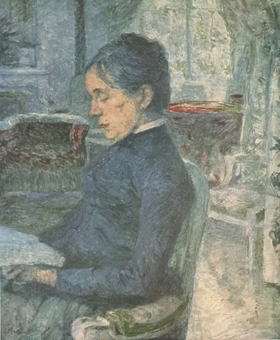 Framed Print : Portrait of the Artists Mother Reading, 1881, (1952). Creator: Henri de Toulouse-Lautrec Framed Print : Portrait of the Artists Mother Reading, 1881, (1952). Creator: Henri de Toulouse-Lautrec