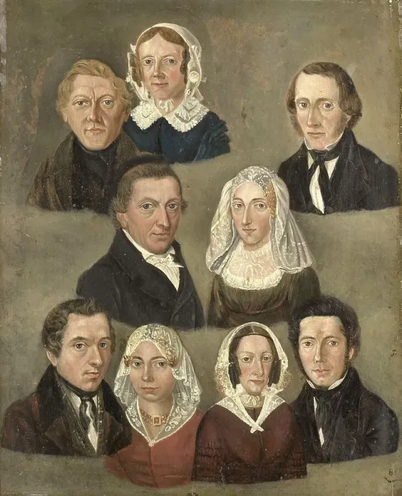 Framed Print : Portrait of the Artist's Parents, Douwe Martens Teenstra and Barber Hindriks Siccama with Members of Creator: Kornelis Douwes Teenstra Framed Print : Portrait of the Artist's Parents, Douwe Martens Teenstra and Barber Hindriks Siccama with Members of Creator: Kornelis Douwes Teenstra