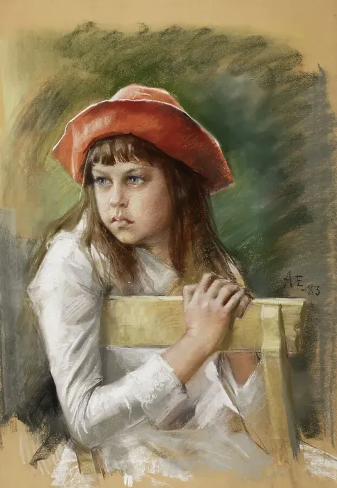 Framed Print : Portrait of the Artist's Sister Berta Edelfelt, 1883. Creator: Albert Edelfelt Framed Print : Portrait of the Artist's Sister Berta Edelfelt, 1883. Creator: Albert Edelfelt