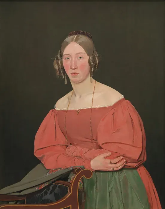 Framed Print : Portrait of the Artist´s Sister, Cecilie Margrethe Petersen, née Kobke, 1835. Creator: Christen Købke Framed Print : Portrait of the Artist´s Sister, Cecilie Margrethe Petersen, née Kobke, 1835. Creator: Christen Købke