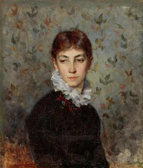 Framed Print : Portrait of the Artist´s sister Miss Hilda Wiik, 1880. Creator: Maria Wiik Framed Print : Portrait of the Artist´s sister Miss Hilda Wiik, 1880. Creator: Maria Wiik