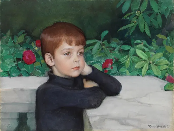 Framed Print : Portrait of the Artist's Son (Heikki Järnefelt), 1897. Creator: Eero Jarnefelt Framed Print : Portrait of the Artist's Son (Heikki Järnefelt), 1897. Creator: Eero Jarnefelt