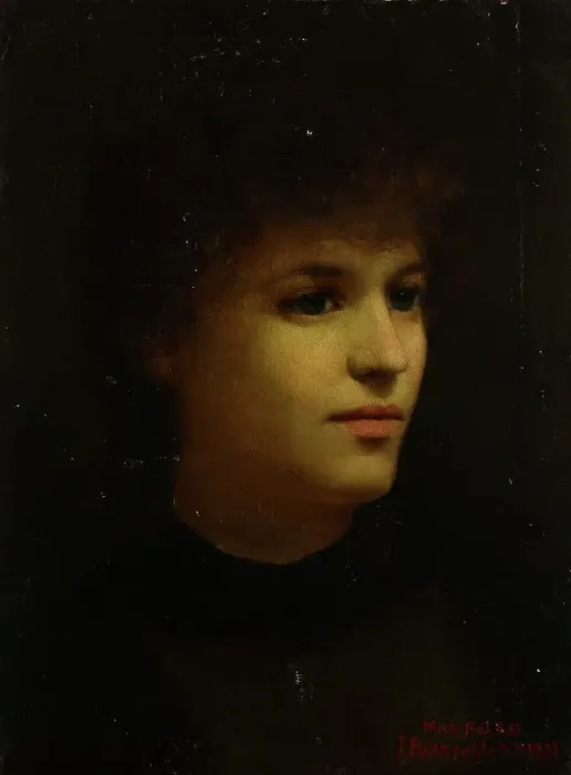 Framed Print : Portrait of the Artist's Wife, 1891. Creator: Juho Forsell Framed Print : Portrait of the Artist's Wife, 1891. Creator: Juho Forsell