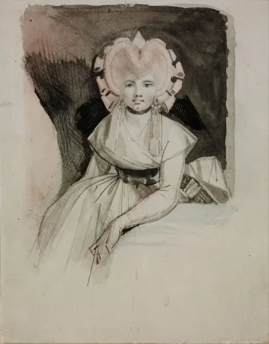 Framed Print : Portrait of the Artists Wife. Artist: Fussli (Fuseli), Johann Heinrich (1741-1825) Framed Print : Portrait of the Artists Wife. Artist: Fussli (Fuseli), Johann Heinrich (1741-1825)