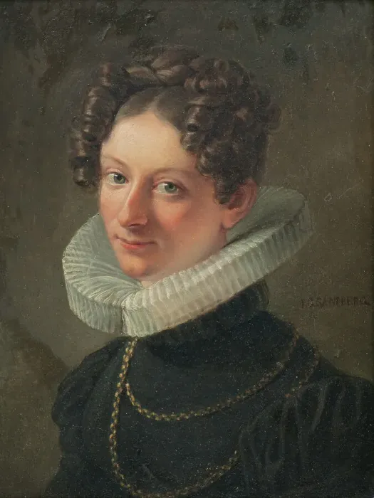 Framed Print : Portrait of the artist's wife Sofia Dorotea Sandberg née Kökeritz, c1820. Creator: Johan Gustaf Sandberg Framed Print : Portrait of the artist's wife Sofia Dorotea Sandberg née Kökeritz, c1820. Creator: Johan Gustaf Sandberg
