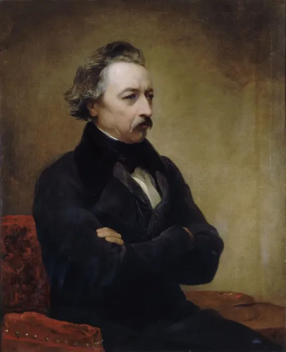 Framed Print : Portrait of Ary Scheffer (1795-1858), c. 1840 Framed Print : Portrait of Ary Scheffer (1795-1858), c. 1840