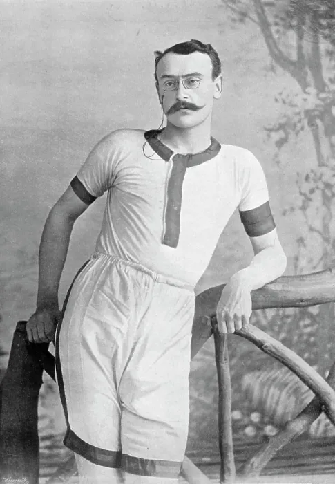 Framed Print : Portrait of the athlete EH Pelling, 1896. Creator: RW Thomas Framed Print : Portrait of the athlete EH Pelling, 1896. Creator: RW Thomas