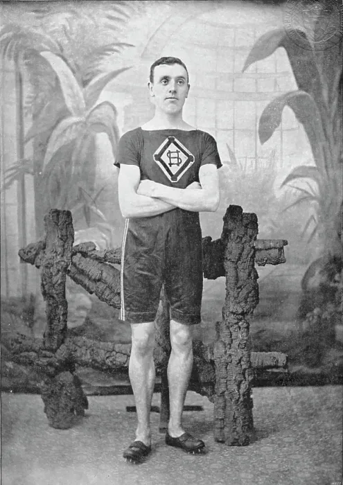Framed Print : Portrait of the athlete George Crossland, 1896. Creator: GC Melville Framed Print : Portrait of the athlete George Crossland, 1896. Creator: GC Melville