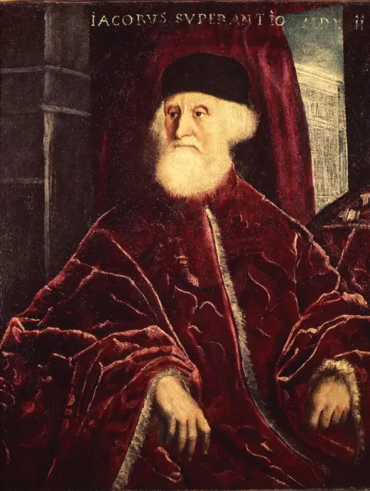 Framed Print : Portrait of the attorney James Saranzo, painting by Tintoretto Framed Print : Portrait of the attorney James Saranzo, painting by Tintoretto