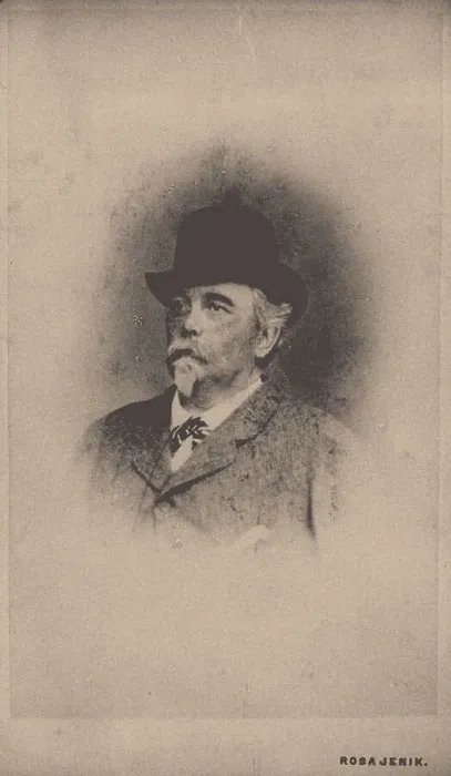 Framed Print : Portrait of August Zang (1807-1888). Artist: Jenik, Rosa (1853-1913) Framed Print : Portrait of August Zang (1807-1888). Artist: Jenik, Rosa (1853-1913)