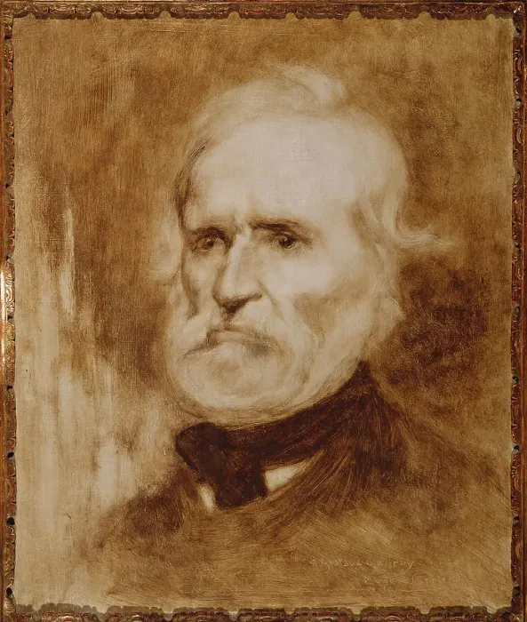 Framed Print : Portrait of Auguste Blanqui (1805-1881), politician, c1880. Creator: Eugene Carriere Framed Print : Portrait of Auguste Blanqui (1805-1881), politician, c1880. Creator: Eugene Carriere