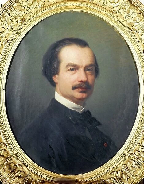 Portrait of Auguste Maquet (1813-1888), writer, collaborator of Alexandre Dumas, 1867. Creator: Louis Stanislas Faivre-Duffer