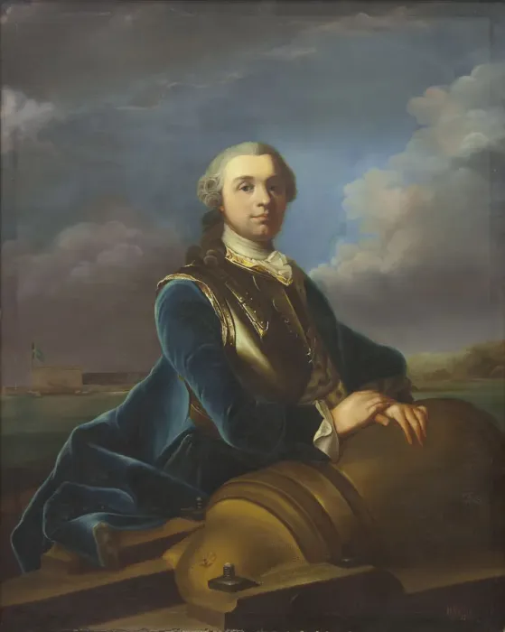Framed Print : Portrait of Augustin Ehrensvard (1710-1772) Framed Print : Portrait of Augustin Ehrensvard (1710-1772)