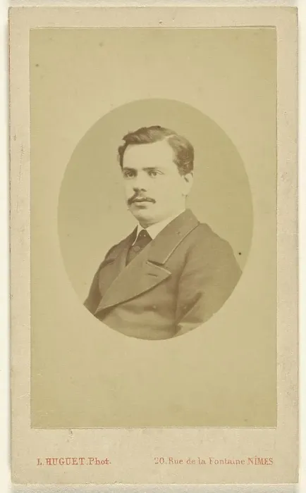 Framed Print : Portrait of Augustin Fabre, 1865-1870. Creator: Louis Huguet Framed Print : Portrait of Augustin Fabre, 1865-1870. Creator: Louis Huguet