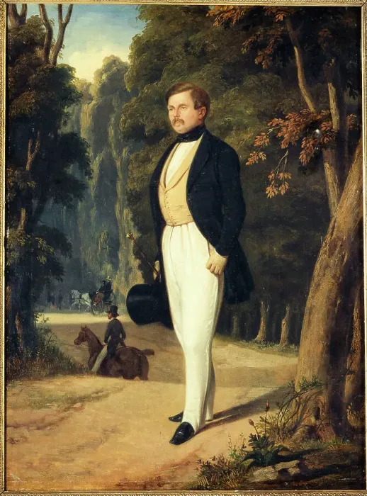 Framed Print : Portrait of Augustin Grisier (1791-1865), fencing master, c1840. Creator: Alfred Dedreux Framed Print : Portrait of Augustin Grisier (1791-1865), fencing master, c1840. Creator: Alfred Dedreux