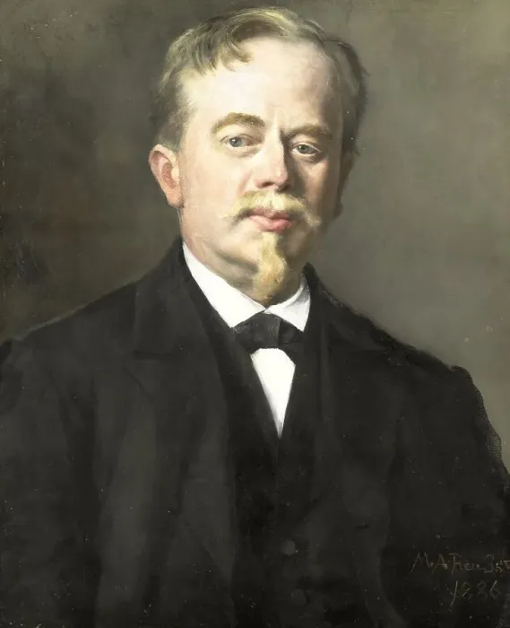 Framed Print : Portrait of Augustus Allebé (1838-1927), 1886. Creator: Princess Marie Alexandrine Framed Print : Portrait of Augustus Allebé (1838-1927), 1886. Creator: Princess Marie Alexandrine